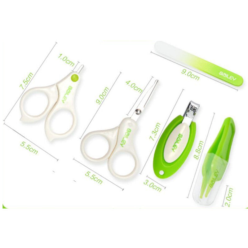 5 PCS/Set Baby Nail Scissors Set Nail Clippers Trimmer Newborn Baby Nail Clipper Safe Scissors Nail Care Suit Baby Care Product